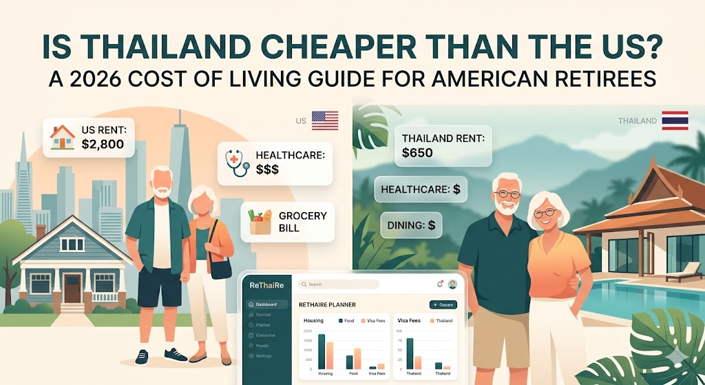 Compare costs in Thailand vs USA